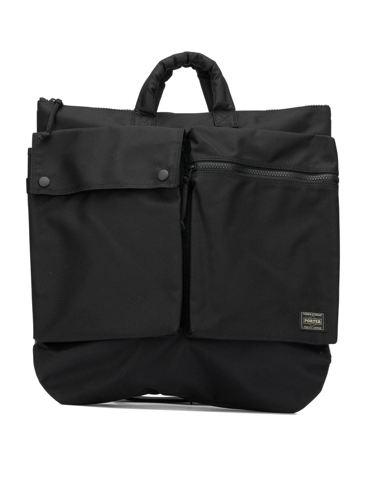 Porter-Yoshida & Co 2 Way Helmet Crossbody Bags - Black | 10e295a8765d851ec9eff83f2875dfc0dac625f3