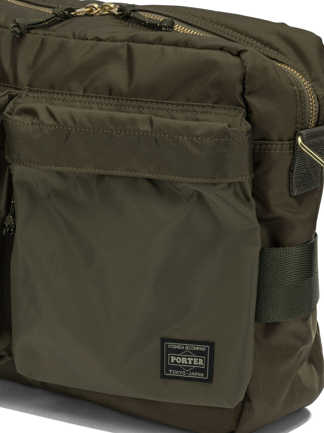 Porter-Yoshida & Co Porter Force Crossbody Bags - Green | d0d8be17586be47678ab6dbcf6a1db7a270e8f41