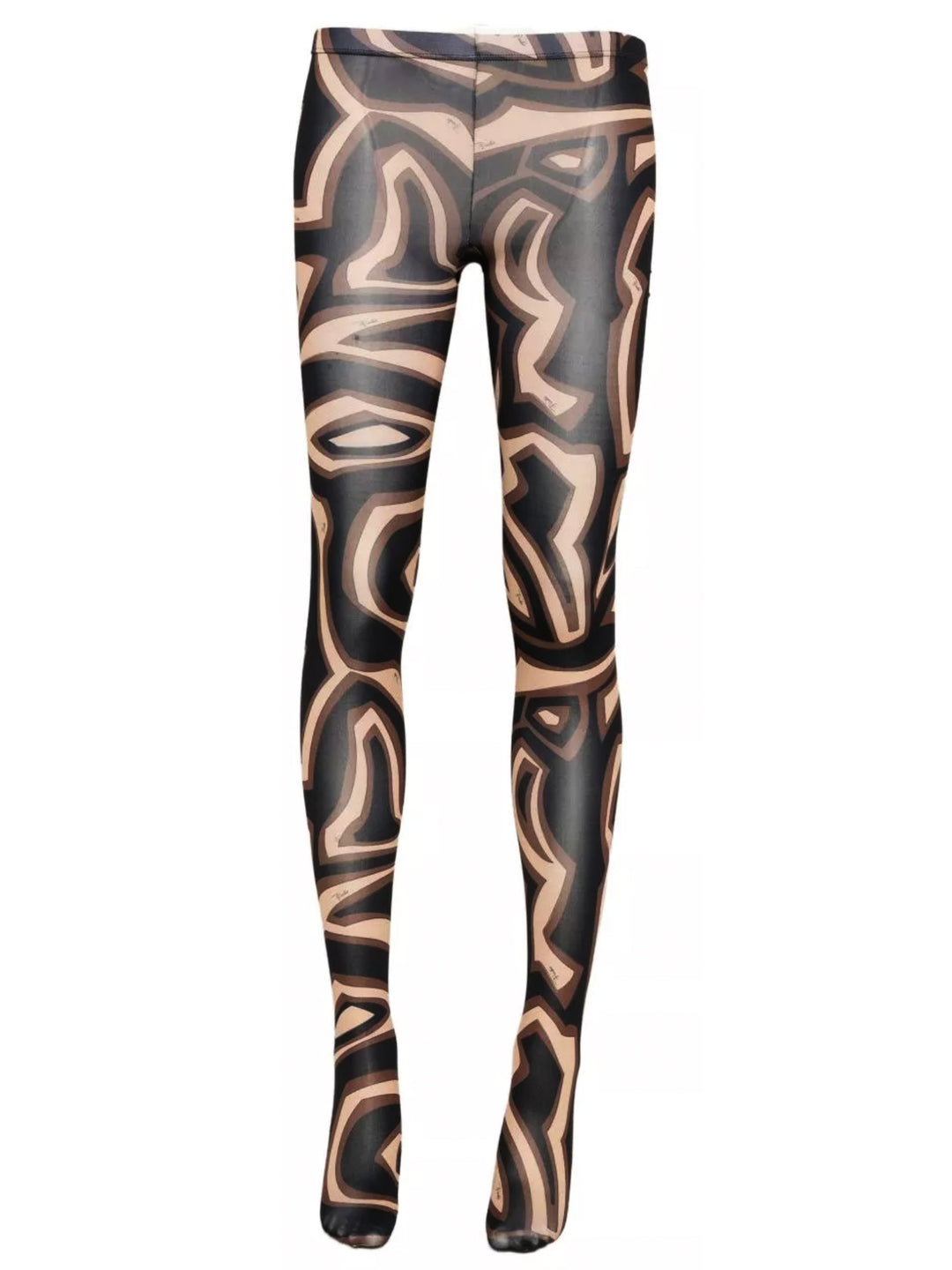 Pucci Printed Jersey Tights Socks - Brown | 0352e249c00171ec56195543ab2db791a0b9e738