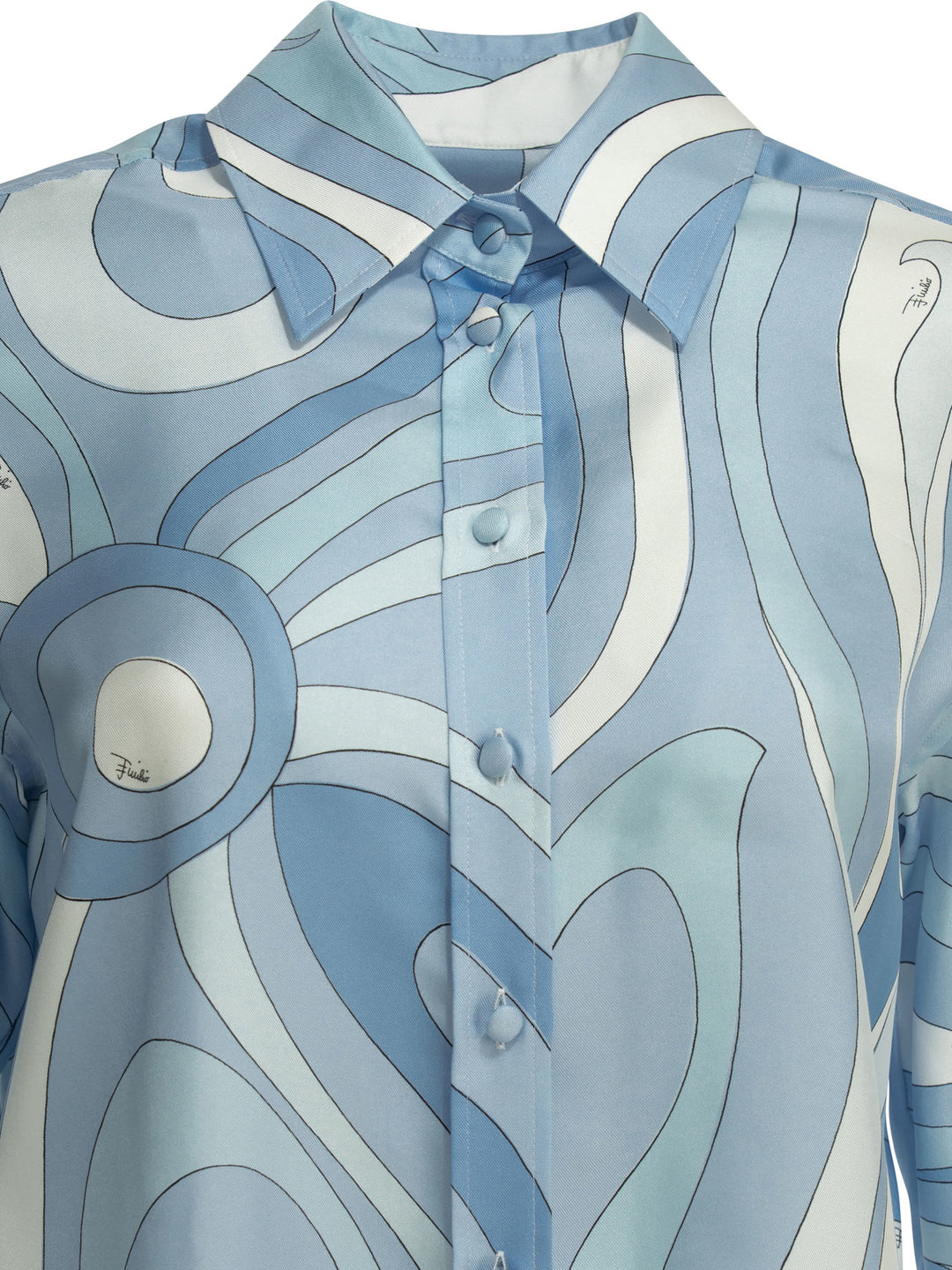 Pucci Marmo Shirts - Light blue | 72525246bf7f1353d452efbaec16240492ddca2d