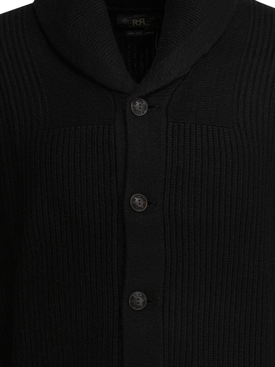 Rrl By Ralph Lauren Cashmere Cardigan Knitwear - Black | f83590569a1cded9f6f0d5aee74f4f723f094424