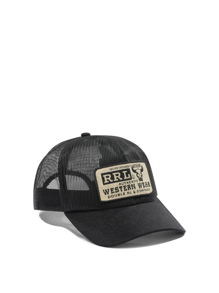Rrl By Ralph Lauren Mesh And Denim Trucker Hat Hats - Black | e0294a4d1dc4f37f3125fc2b3c5c5e21c761d39c