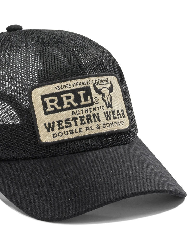 Rrl By Ralph Lauren Mesh And Denim Trucker Hat Hats - Black | 84805f4b6a64e089879e53b3578bd32a057134b7