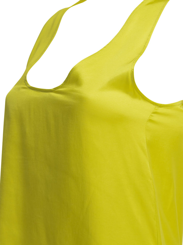 Sa Su Phi Viscose Tank Top Tops - Yellow | 74cc06551bf5c98f1337618e15fb8588472a9253