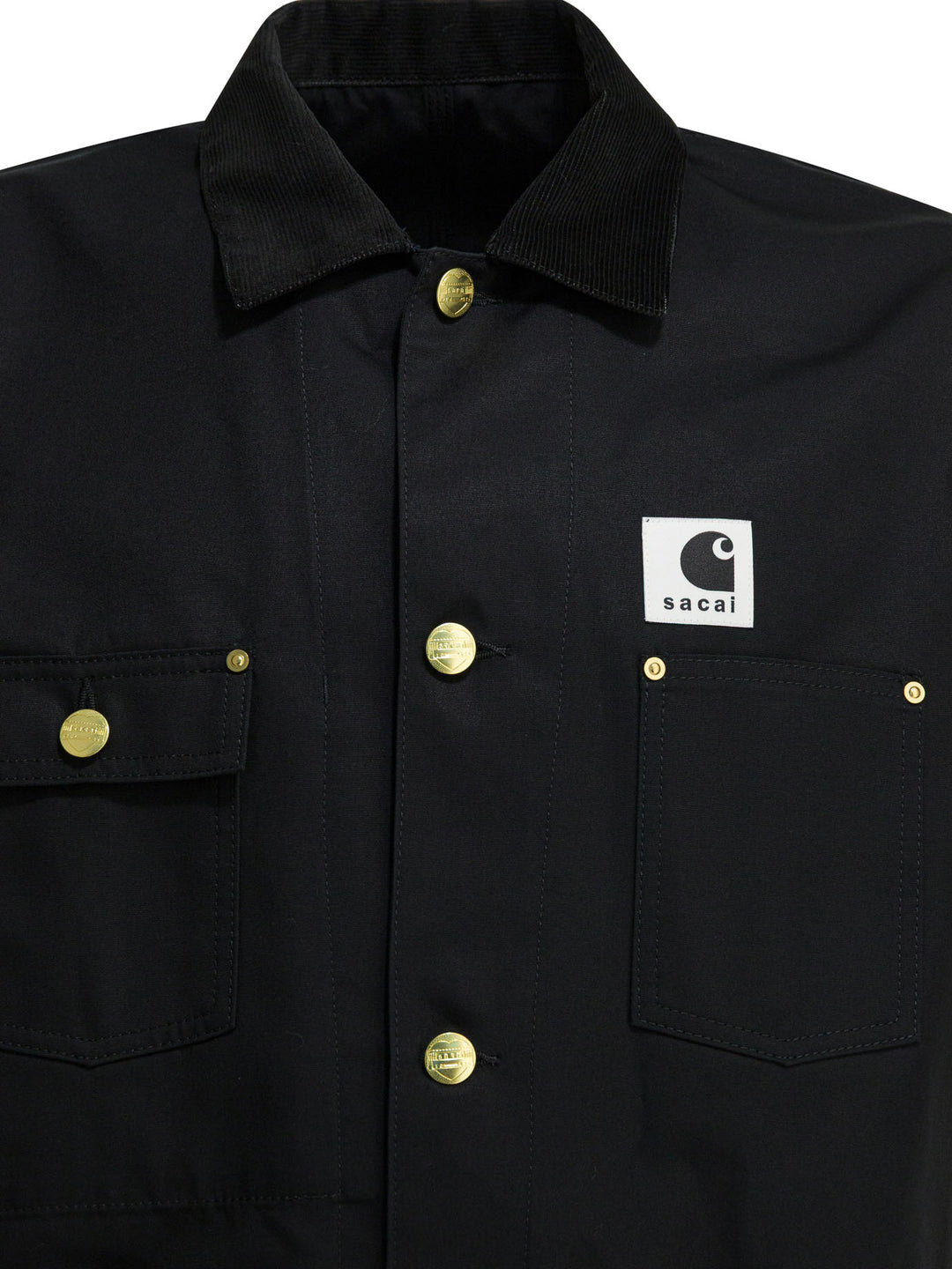 Sacai Carhartt Wip Duck Jackets and Coats - Black | c3e167cc365737a2d794a17d410dfad7760ada4a