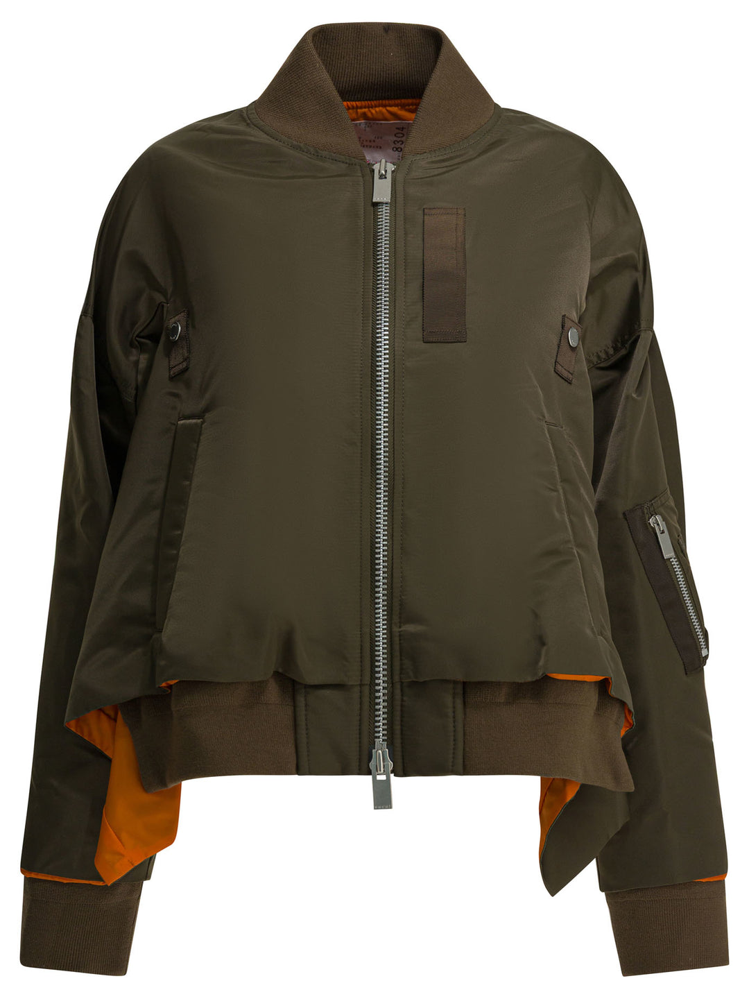 Sacai Nylon Zippered Bomber Jacket Jackets and Coats - Green | a7af35df39ce018af54495c24819614136ff6494
