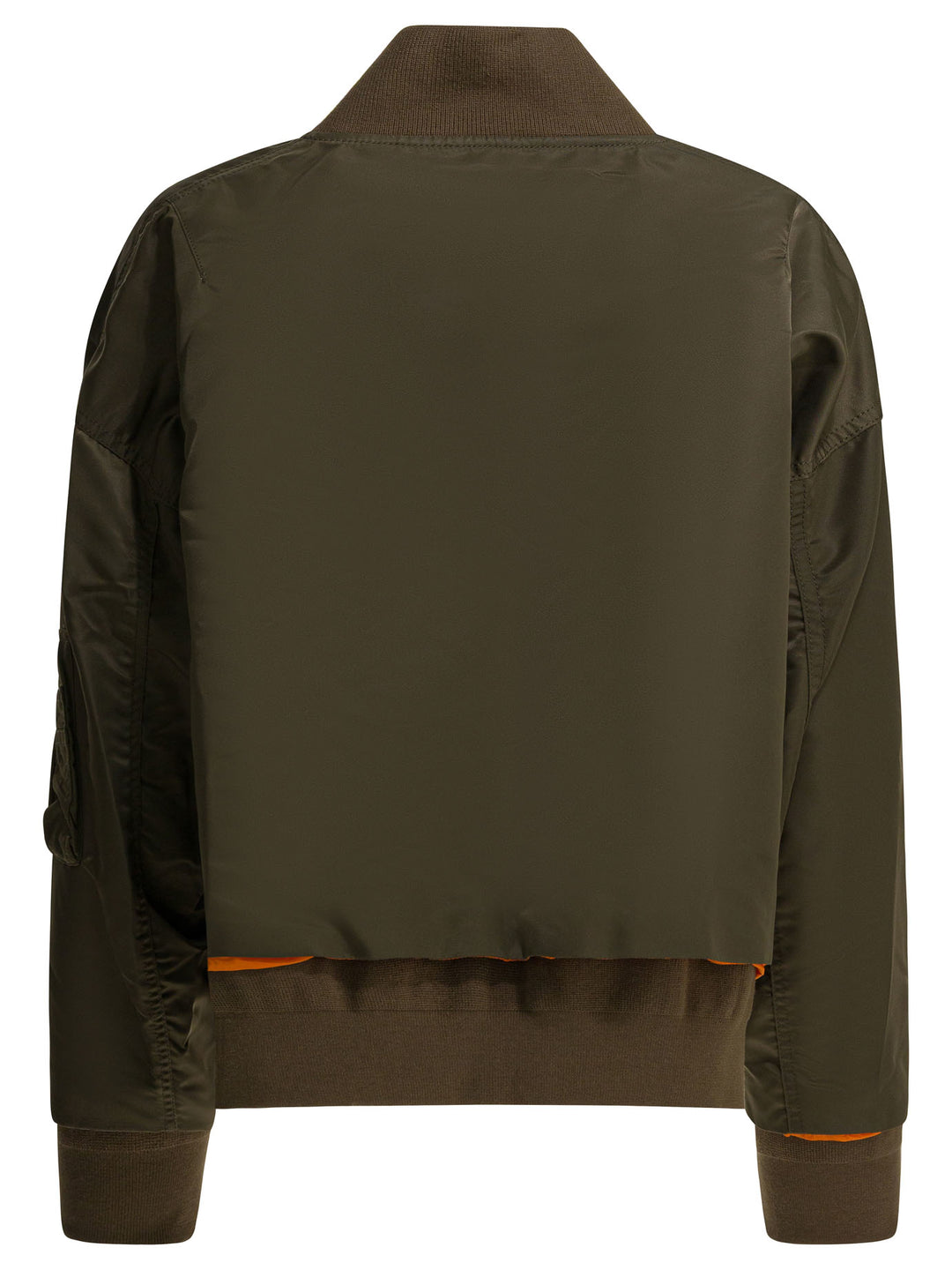 Sacai Nylon Zippered Bomber Jacket Jackets and Coats - Green | ec1cc6615cd0b27c97be88f8b801c3d15636501d