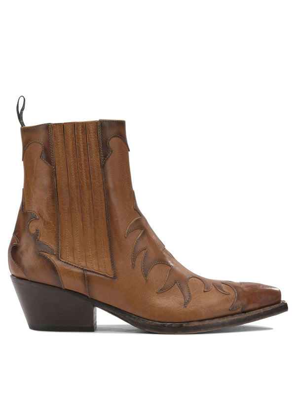 Leather Cowboy Boots Boots And Ankle Boots Brown