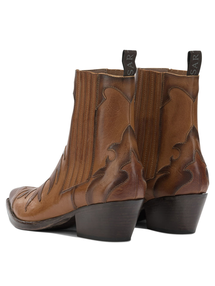 Sartore Leather Cowboy Boots Boots and Ankle Boots - Brown | 17791a6ef10bd49baf8f7f4fbf4dfe6fb1d24478