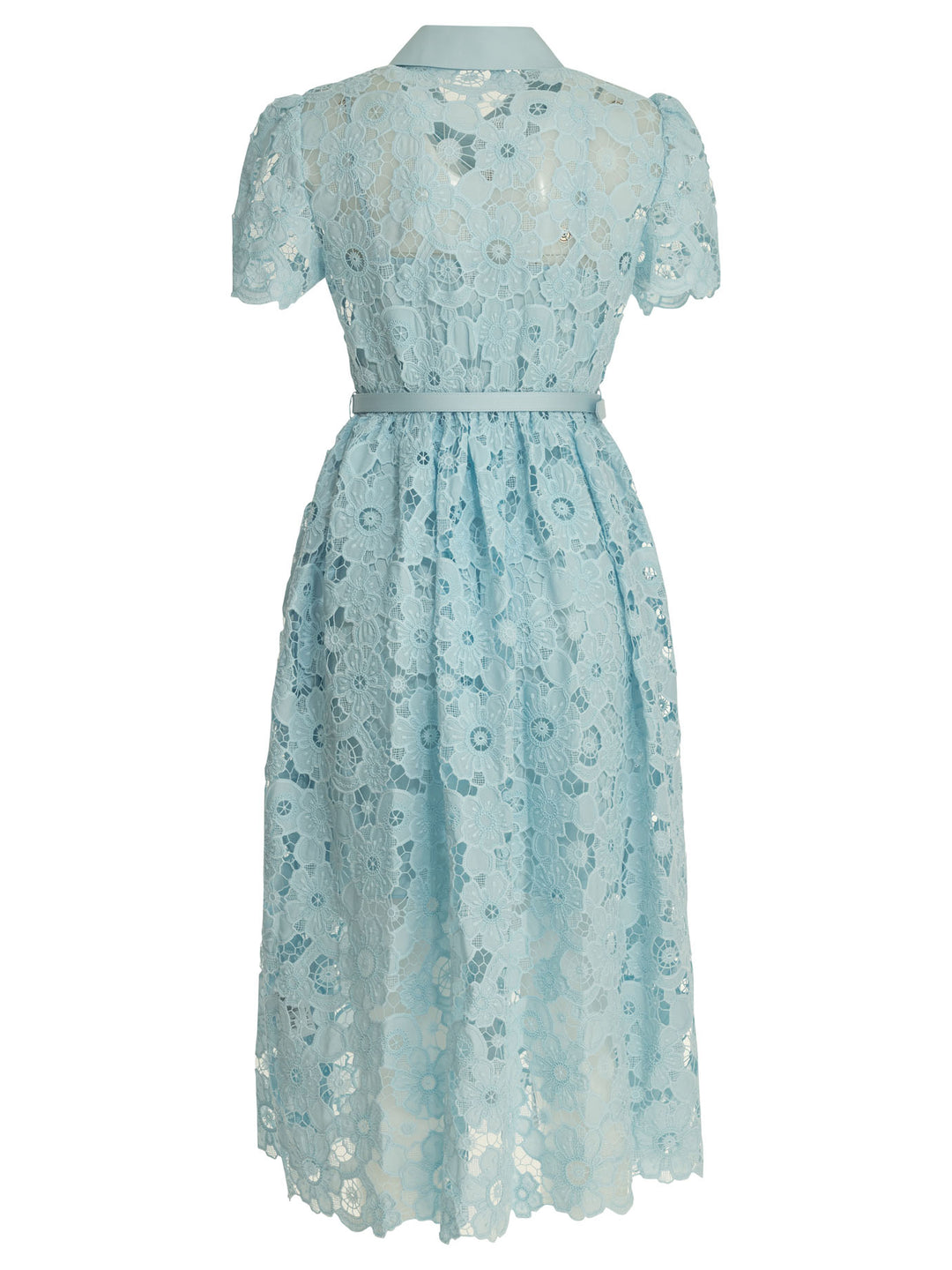 Self-Portrait Lace Midi Dress Dresses - Light blue | bc9ff74f81a778d2f91977a81f5a26a6f76c11fc