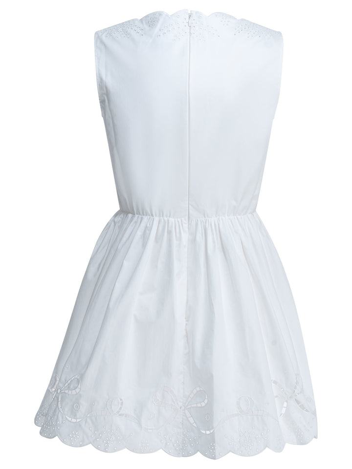 Self-Portrait Short Flared Dress Dresses - White | 7d78d382c17e91a39b0b5deed15fa49d3bc1d97d