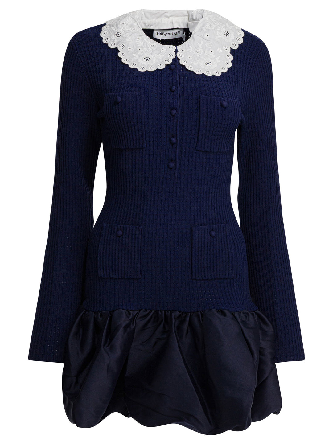 Self-Portrait Balloon Skirt Dress Dresses - Blue | 5b3beac29d4a59fa0309b9c1b415aa2579053d78