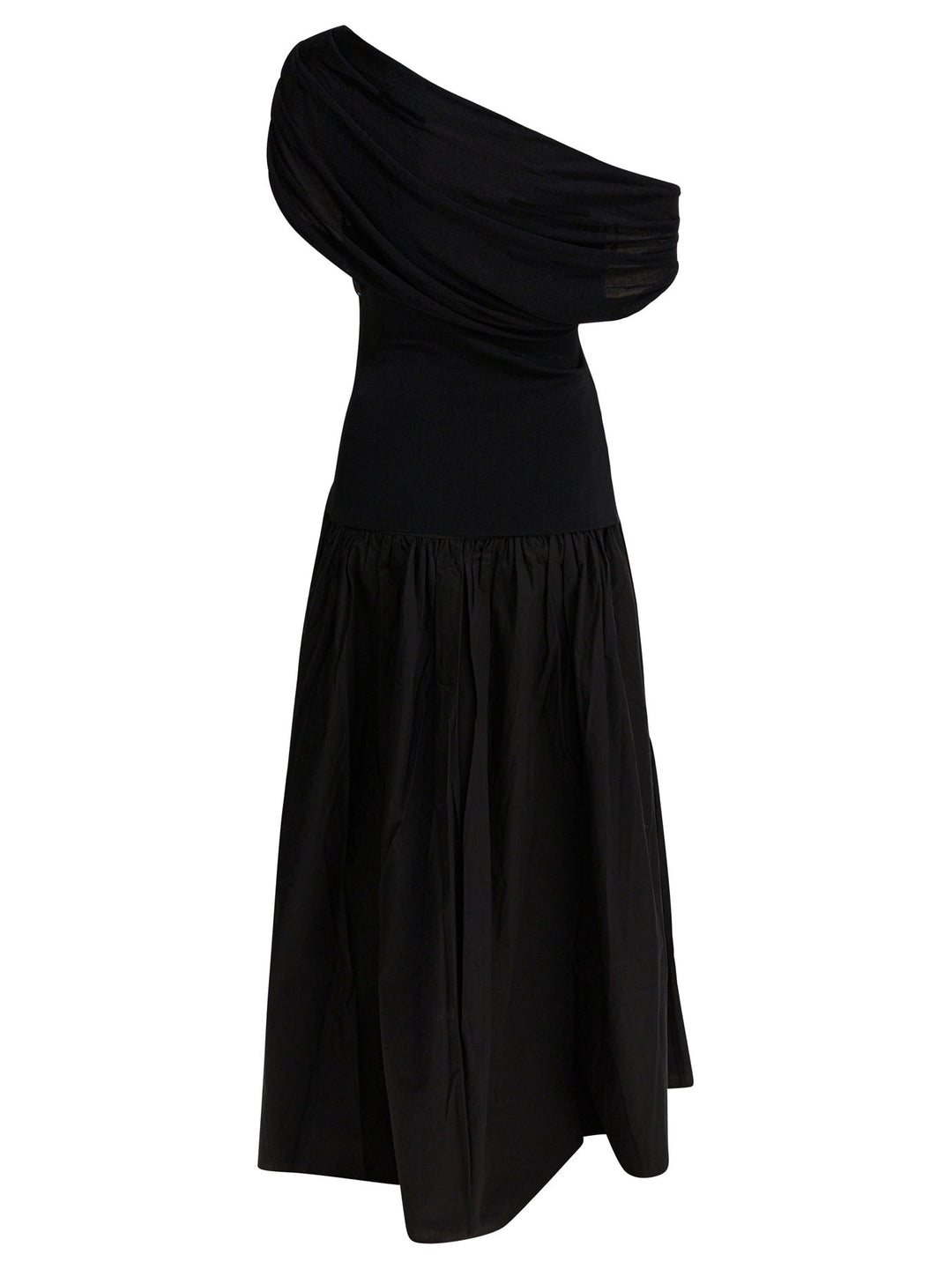 Self-Portrait Draped Midi Dress Dresses - Black | 5c692b782d0cad44c5a6bfadea7e81e6409a2b65