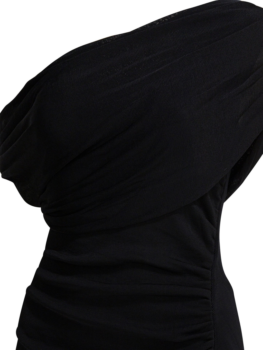Self-Portrait Draped Midi Dress Dresses - Black | 0a5c78c57effcdf1cc023c93487ead968838897e