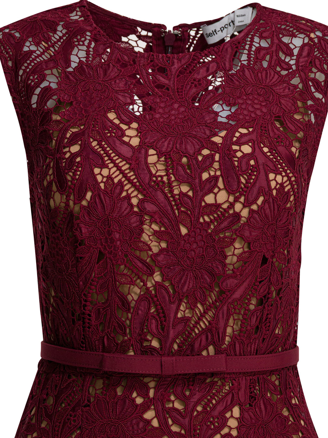 Self-Portrait Lace Sheath Midi Dress Dresses - Red | 02a09517cd3191c13ef4729cd2046407b9940282