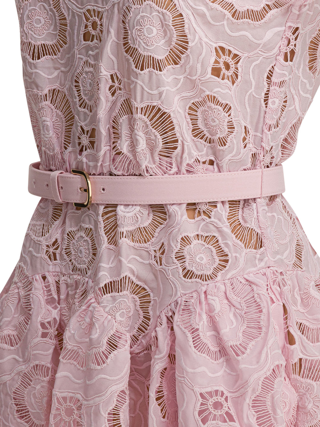 Self-Portrait Floral Lace Flared Dress Dresses - Pink | 60852a724eadc6f7fc828c306234197ba39c7967