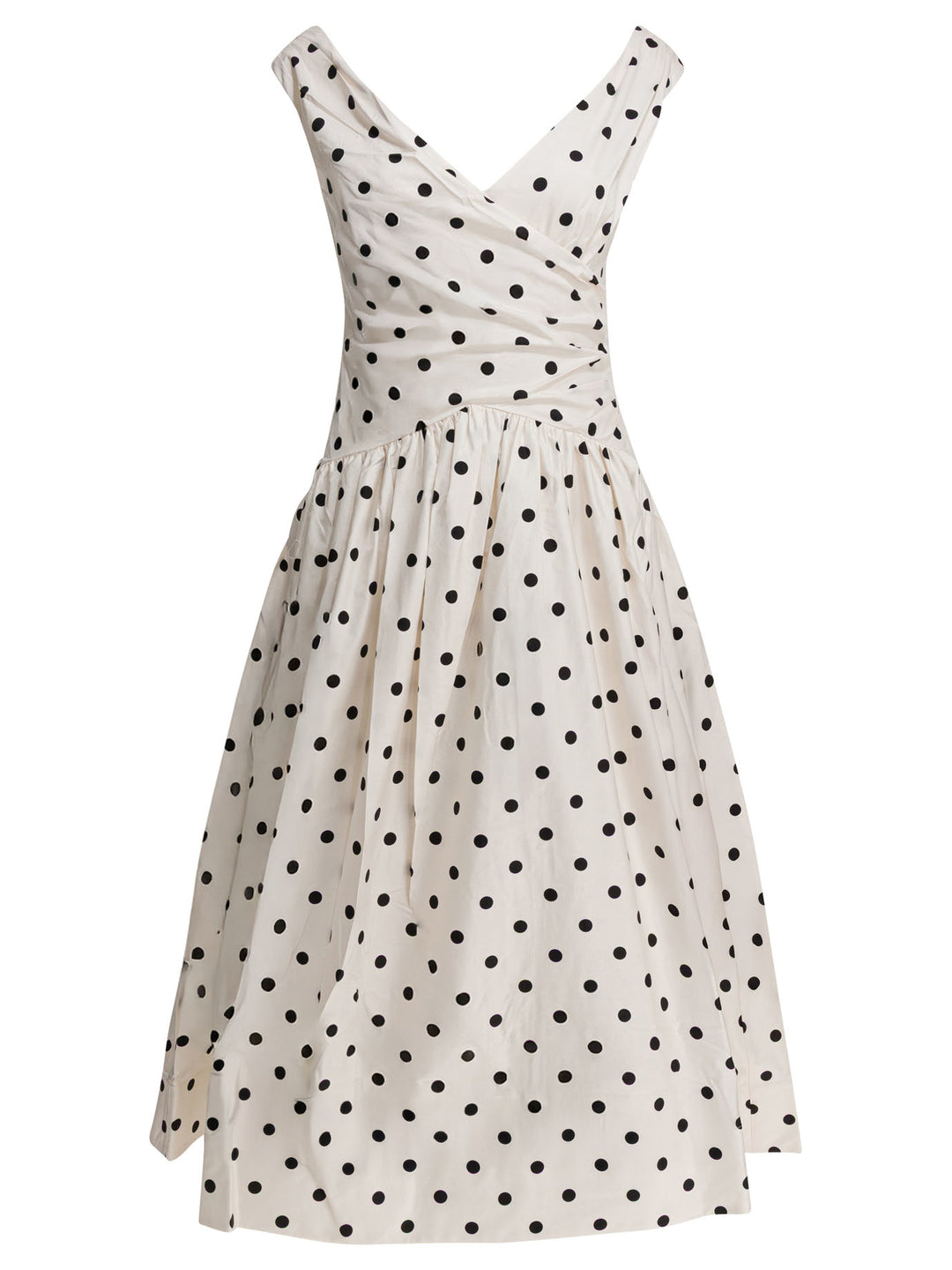Self-Portrait Polka Dot Flared Midi Dress Dresses - White | a4bab2096e35c343d2a21c6ab23c84699d881710
