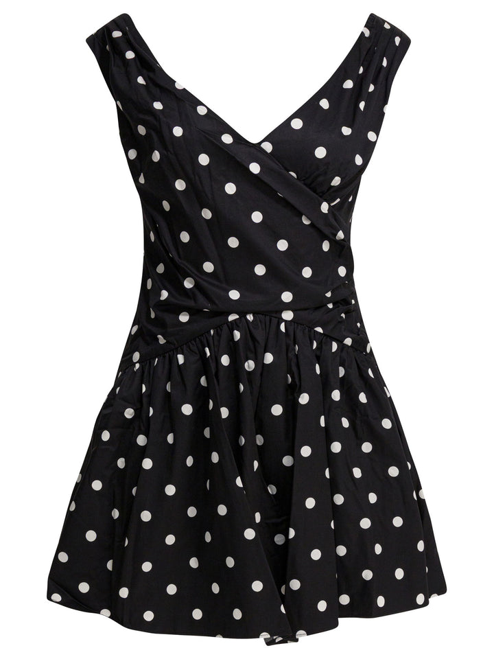Self-Portrait Short Flared Dress Dresses - Black | 3d948c49ae237bc8744c5cd0f55a1a7c6bd42151