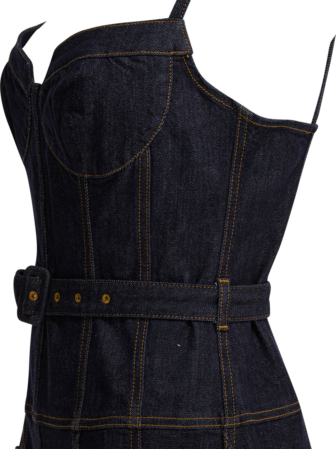 Self-Portrait Denim Flared Midi Dress Dresses - Blue | 7a65fea0550119c5de17ae3cbf93d3355d1c3e66