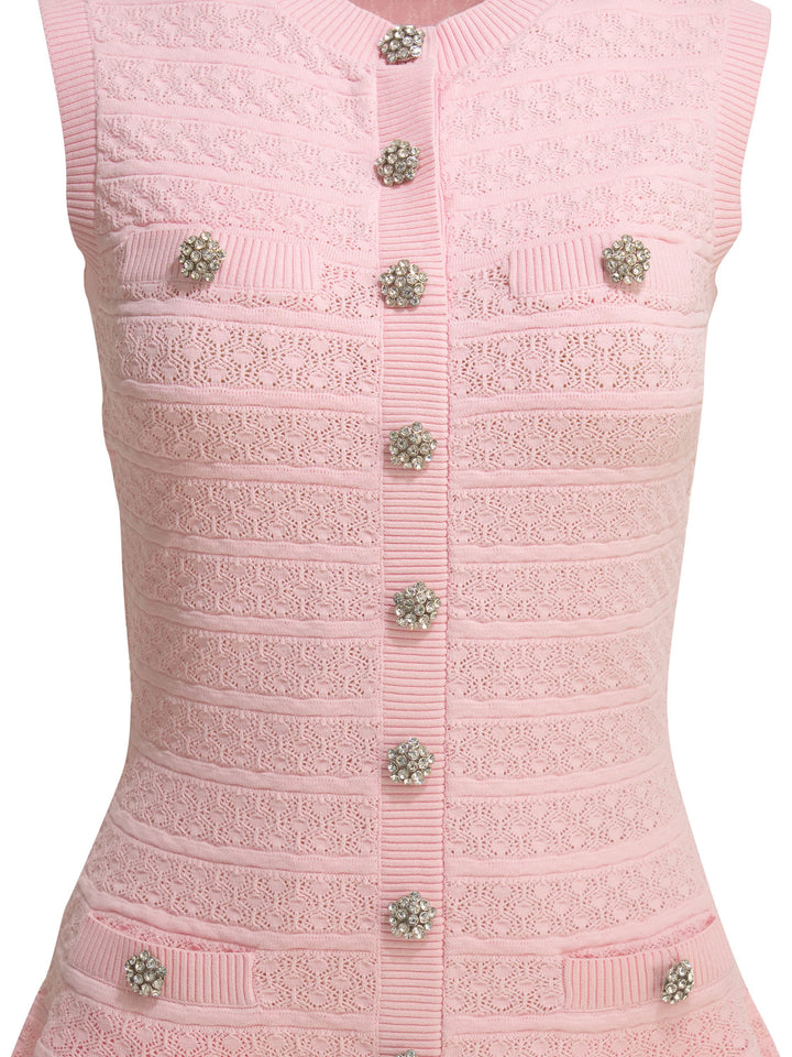 Self-Portrait Short Flared Dress Dresses - Pink | 70a5e20670a6350fdc7c2e217b7d29f4c6df50c9