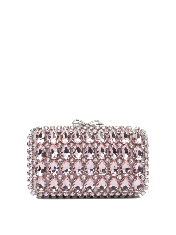 Self-Portrait Clutch With Crystals Clutches - Pink | 239e606567e41f64482b1347e293456a4a82ff64