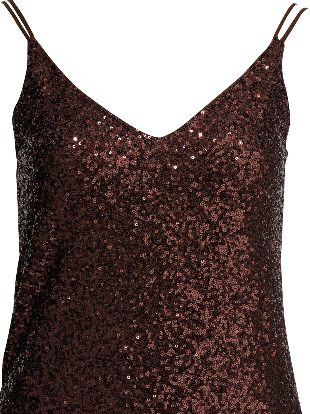 Semper Long Sequined Dress Dresses - Brown | 17b3154f4de0ff47b46a2e46901f3d1f780b38f6