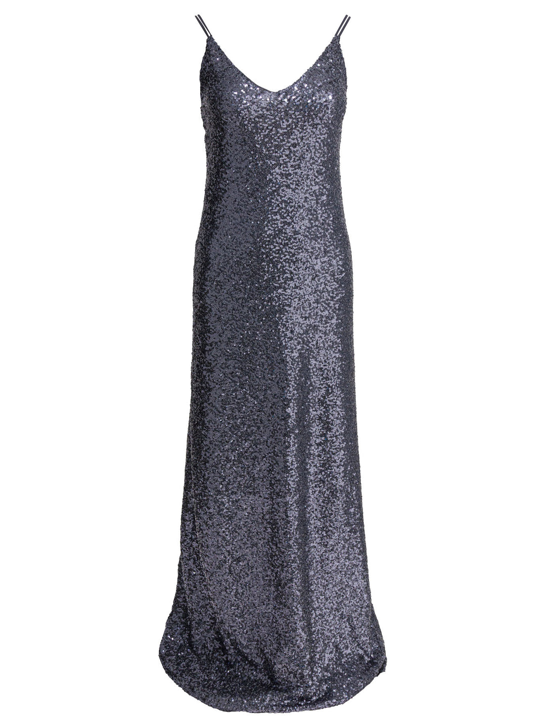 Semper Long Sequined Dress Dresses - Grey | 5d29350aefe844df660dbc1abeaa8eaeea7931d1