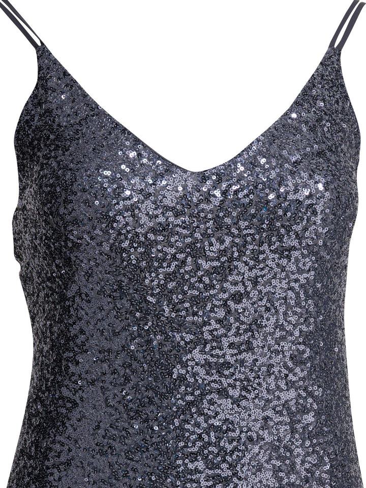 Semper Long Sequined Dress Dresses - Grey | 5459ecb44ce257aad4d1ffee100d2b9761bd51f8