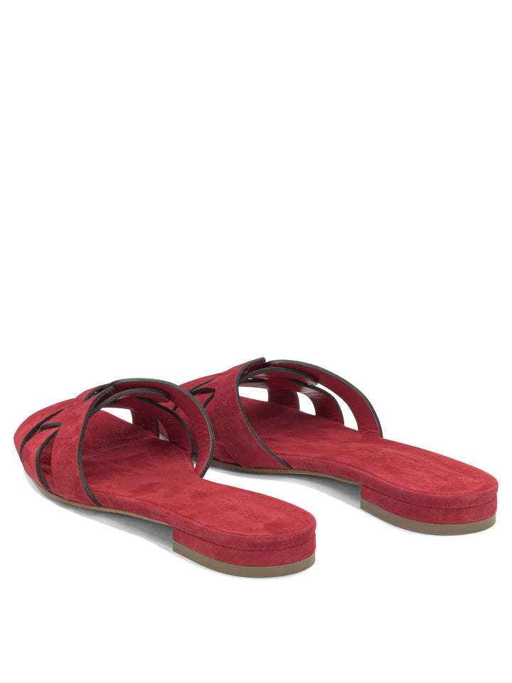Sergio Levantesi Norma Sandals - Red | 8762aef71ed2448ca61cd921220a598de8925baf