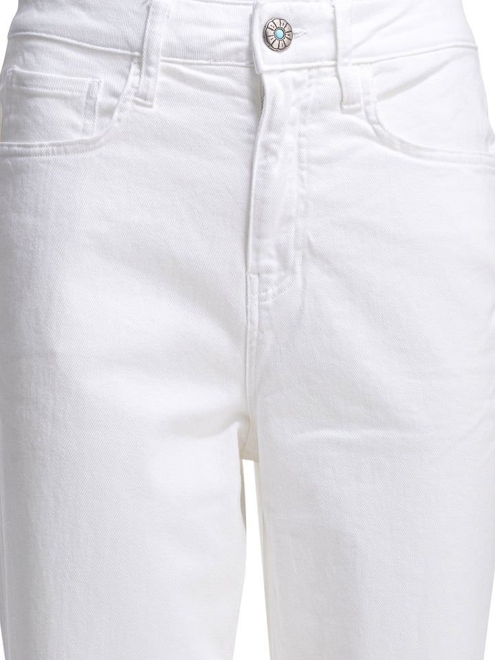 Shaft Jeans Arch Drill Stretch Jeans - White | 24d6d5853f878a23d7aa9062450262c386e87159