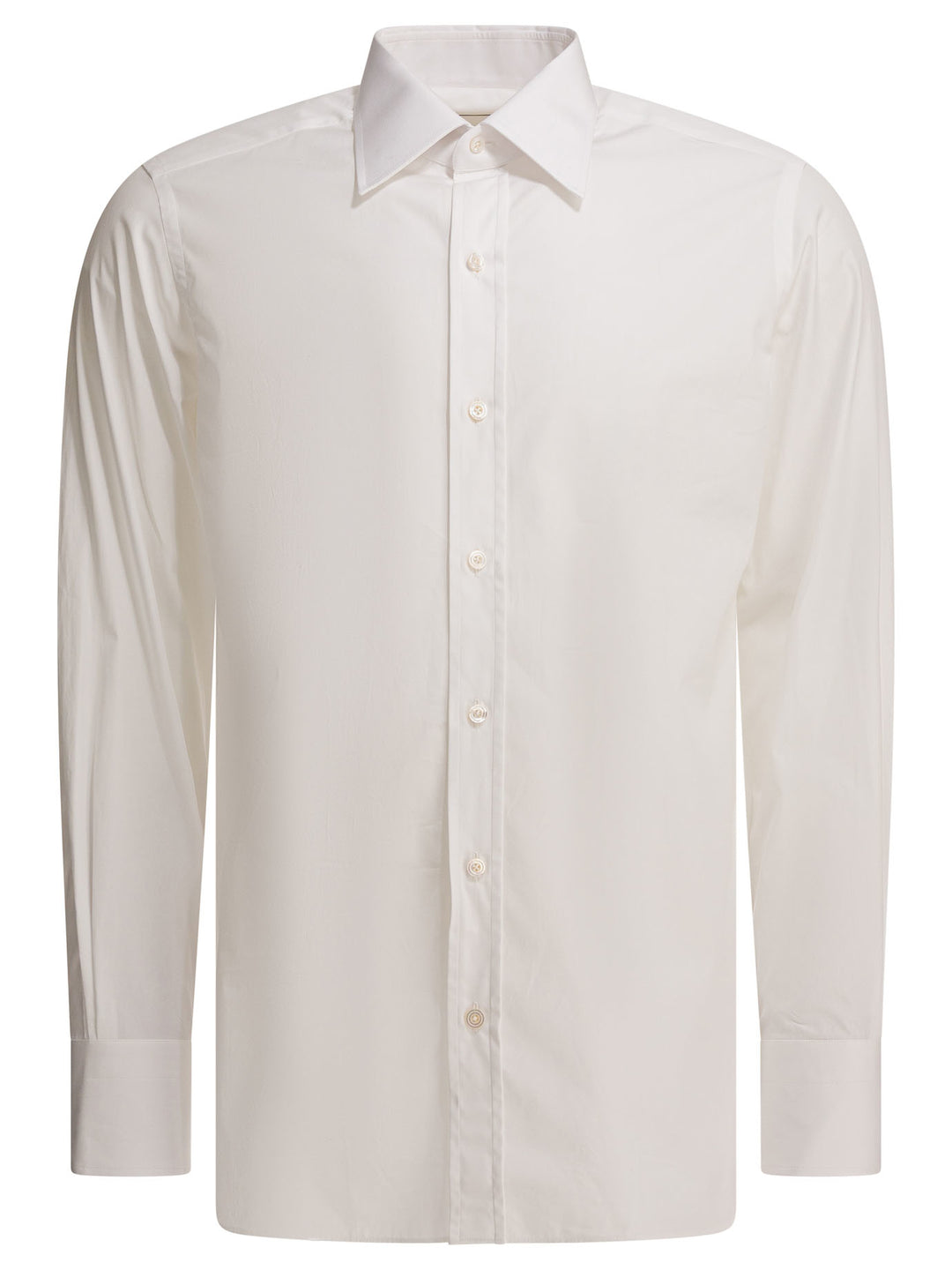Tom Ford Stretch Poplin Shirts - White | cdde9dc13dec9e32990aeb9befc9aee30de726f3