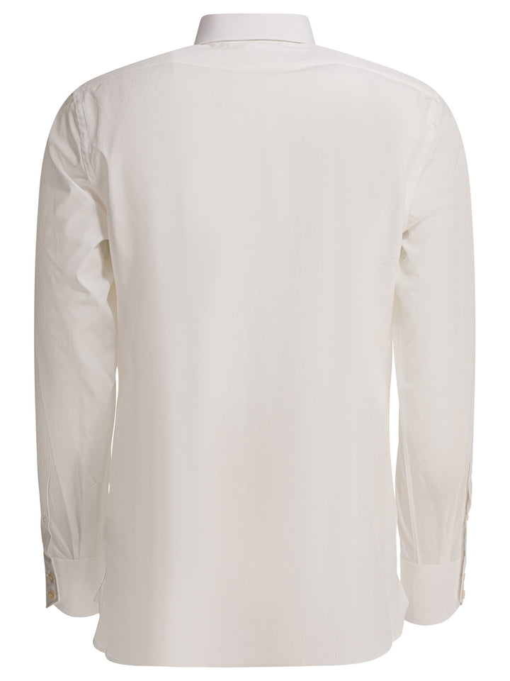 Tom Ford Stretch Poplin Shirts - White | 5b52b6ff81e6ddda645f801a631158583aab0c75