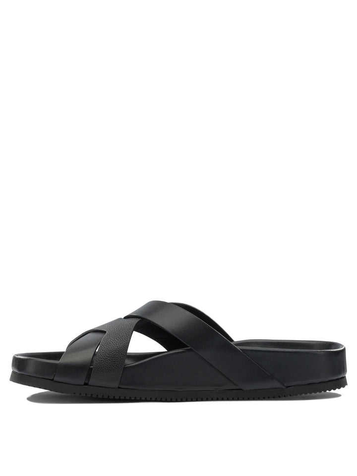 Tom Ford Braided Leather Slides Sandals - Black | 945ccbfbe86ce634f9bd11af09941e3f9b1a75c1