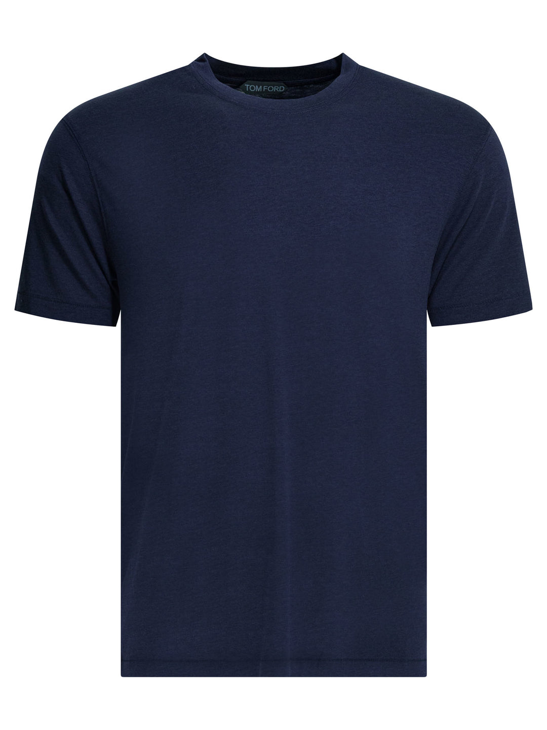 Tom Ford Lyocell And Cotton T-Shirt T-shirts - Blue | 215e482027be0b08165c2cb0608a72fb4e477048