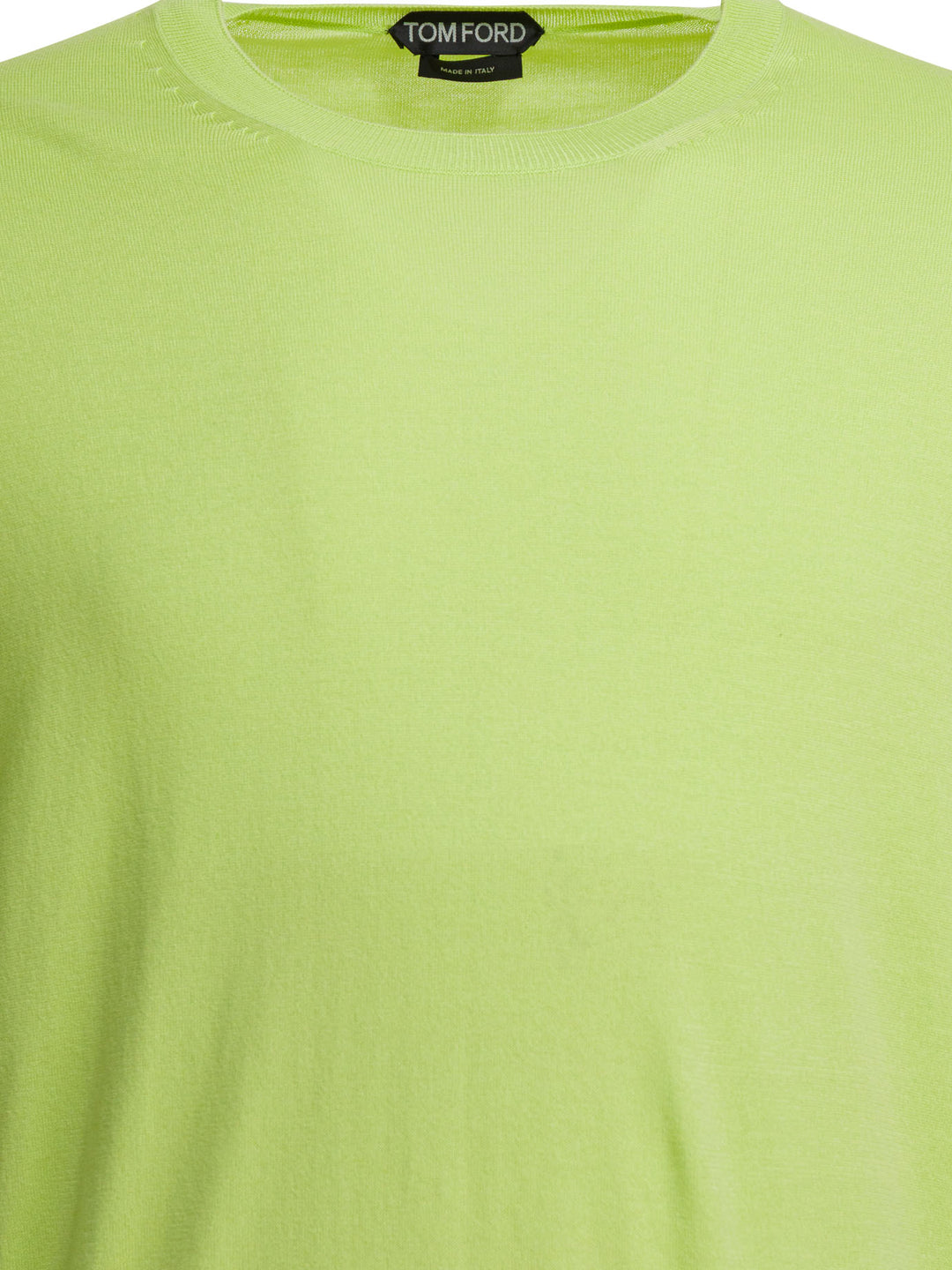 Tom Ford Cotton Crewneck Sweater Knitwear - Green | ccd85020af2ad266071fcb1f0ac3689f9e94095f