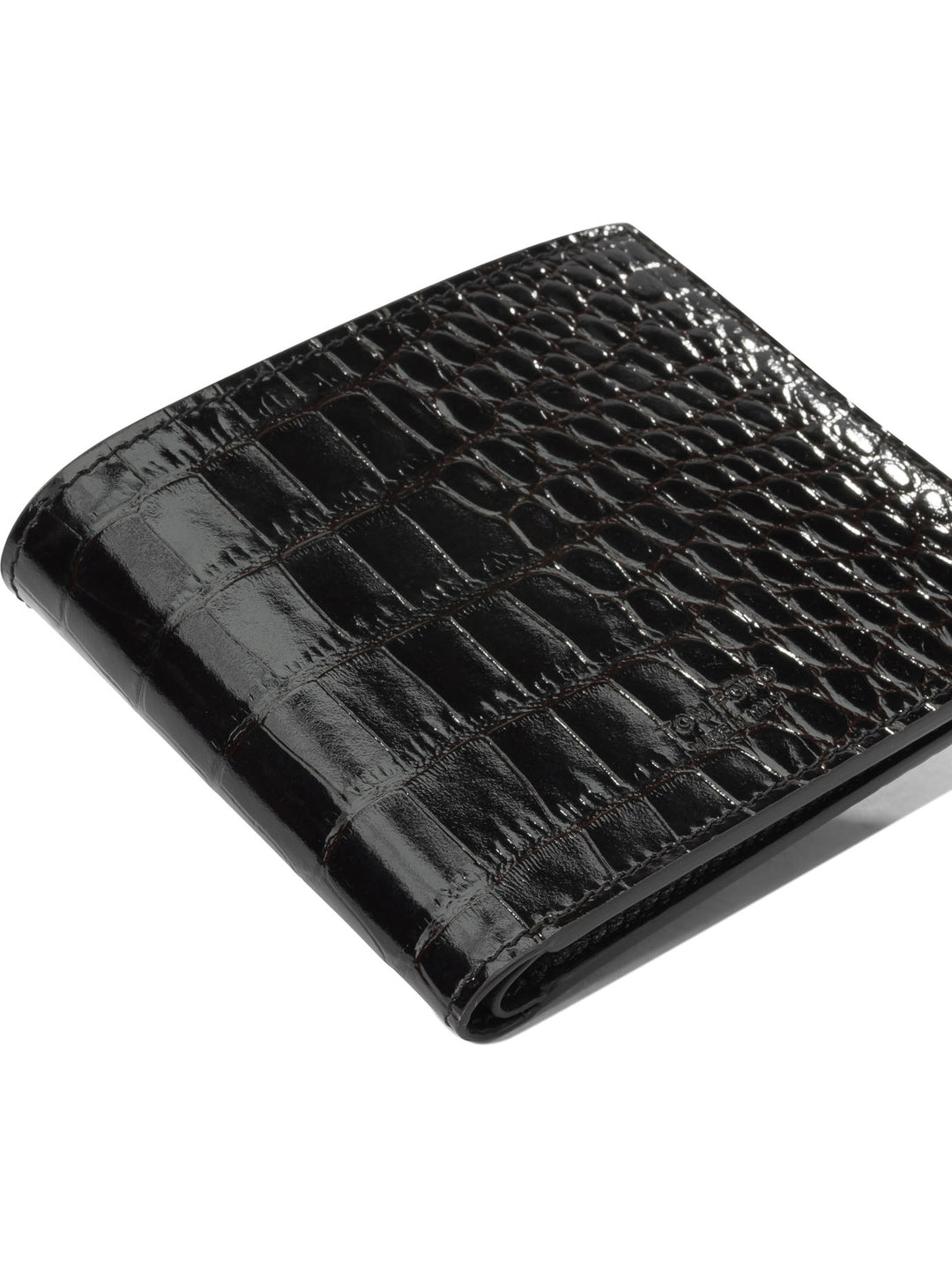 Tom Ford Crocodile-Effect Bi-Fold Wallet Wallets & Card holders - Brown | 827aab504c21c97985e002f2dac209586498557c