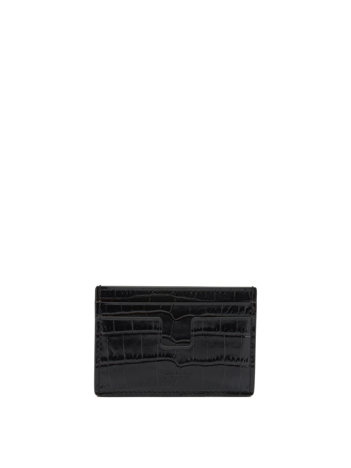 Tom Ford Crocodile Effect Card Holder Wallets & Card holders - Brown | c5c5409ab91f99d032ea6fb5eb48483d18747a6a