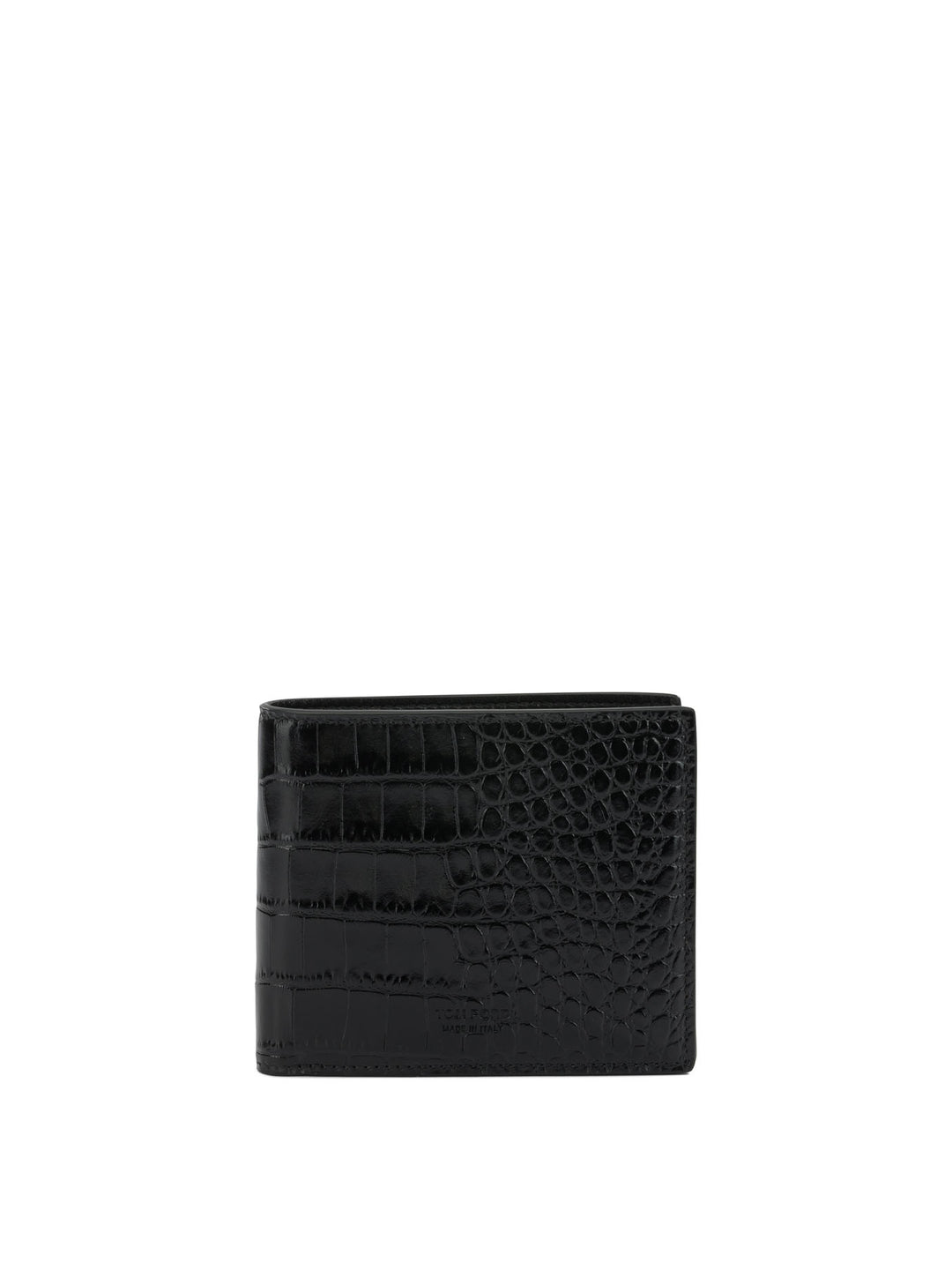 Tom Ford Crocodile Print Leather Wallet Wallets & Card holders - Black | 92072d6092562b8beba85d4741a8771994883d06