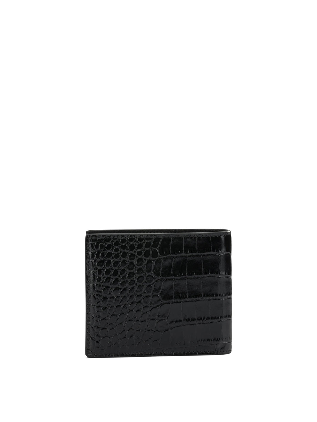 Tom Ford Crocodile Print Leather Wallet Wallets & Card holders - Black | 72b6df928448b2c673b3f4cf2310b5047dda9fff
