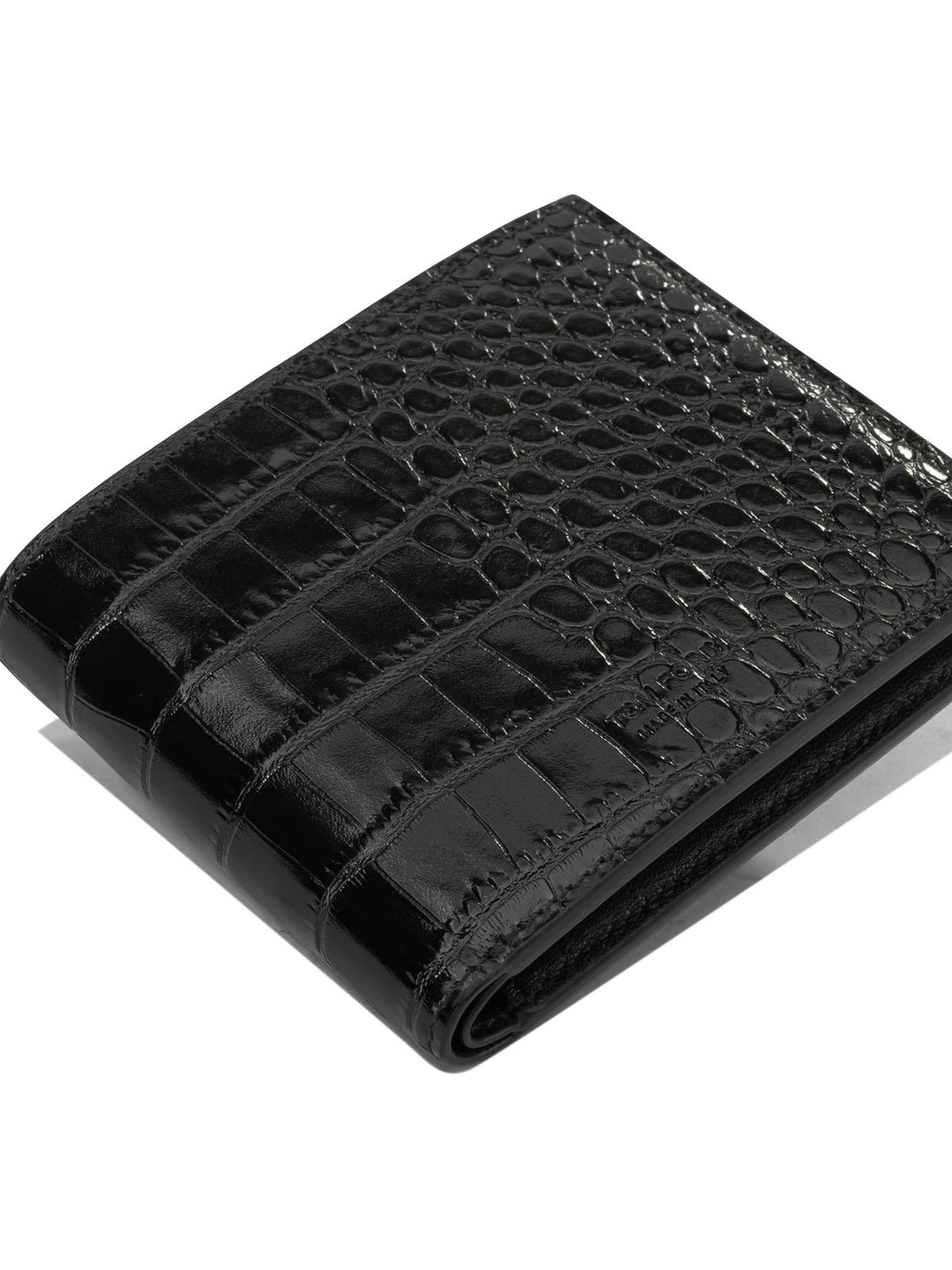 Tom Ford Crocodile Print Leather Wallet Wallets & Card holders - Black | 240f7f97d86a150d05462748e5e41862d09e9aea