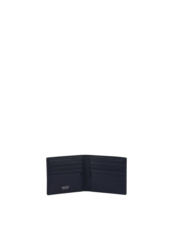 Tom Ford Crocodile Print Leather Wallet Wallets & Card holders - Blue | 466f7d989047767cf5624dce8c3333ddc9862422