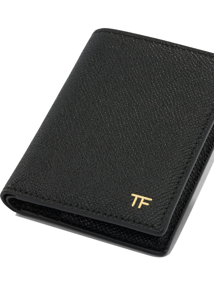 Tom Ford Small Grain Leather Folding Card Holder Wallets & Card holders - Black | 0779bf88af4829705d097e7a77be85e26384a48b