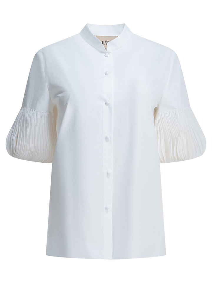 Valentino Embroidered Casual Shirt Shirts - White | 003318c72cdea02b2107b90dfbadef1d63ca53e1