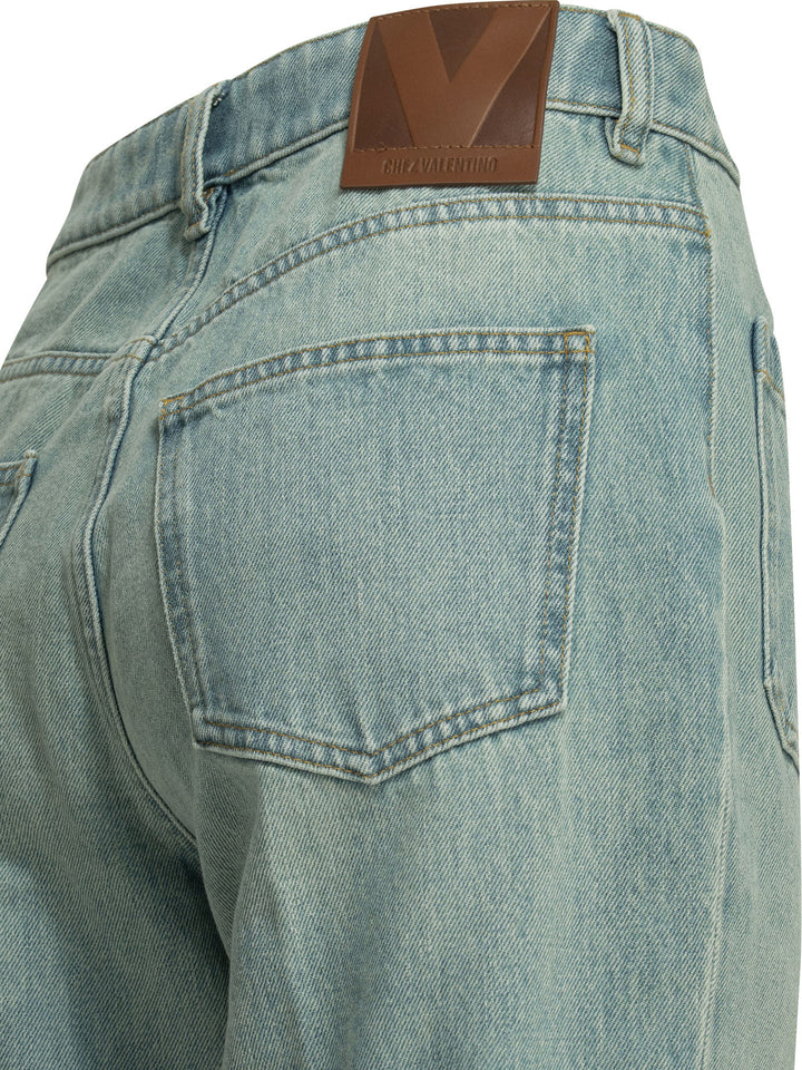 Valentino Straight-Leg Jeans - Light blue | ba4d86469eb5577ddba85a004754ed13394795b1