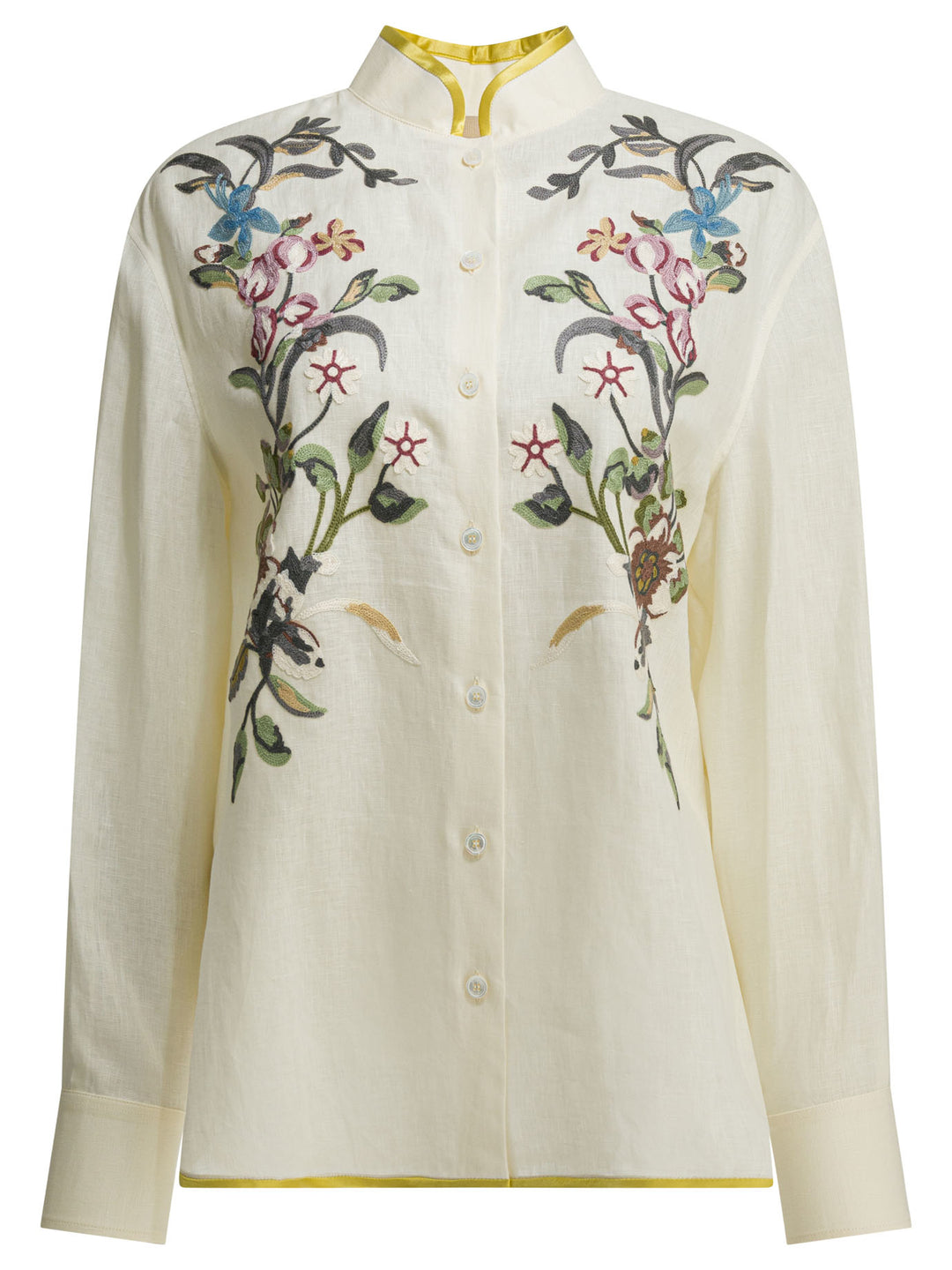 Valentino Embroidered Casual Shirt Shirts - White | ebff231cb408ff947ebd0430f41aa2c4b3fa2a62