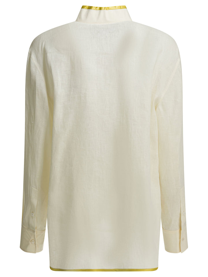 Valentino Embroidered Casual Shirt Shirts - White | 0fdf2416ba31cbbf6784de5e03b07ceaf49a4523