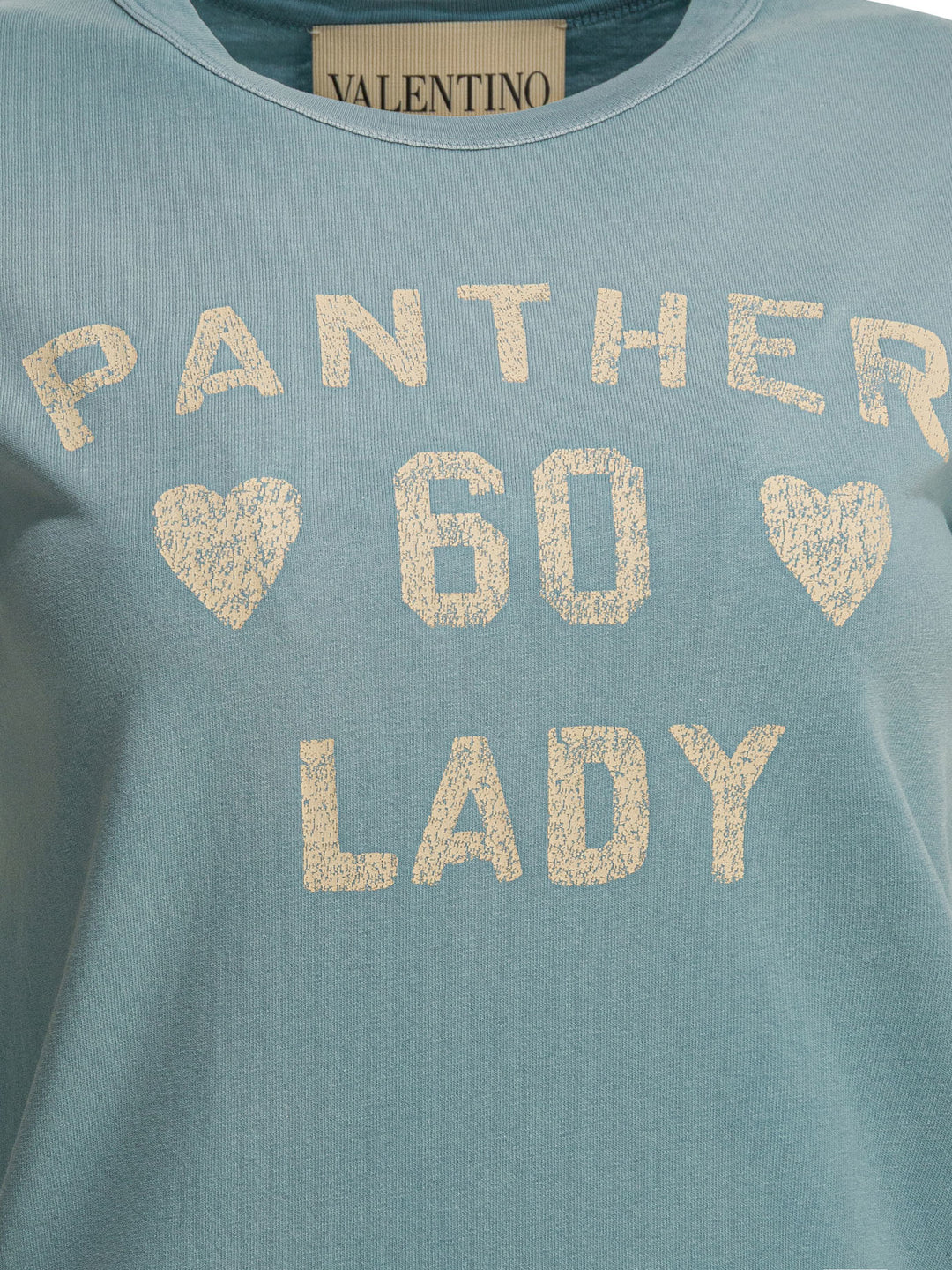 Valentino Panther Lady T-shirts - Light blue | dc83ec48c6fd62fb6ff1cb78997675f9d0f1dc66