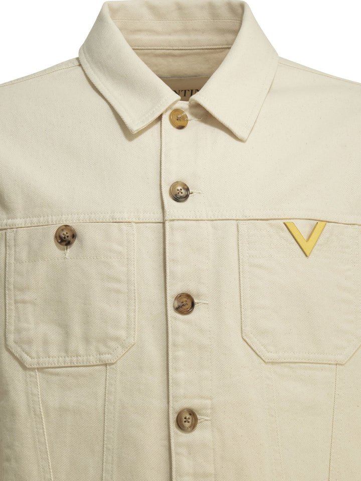 Valentino Genie Bull Reverse Jackets and Coats - White | b7c02cdb10b3db02ed74c681b0215b11761dac99