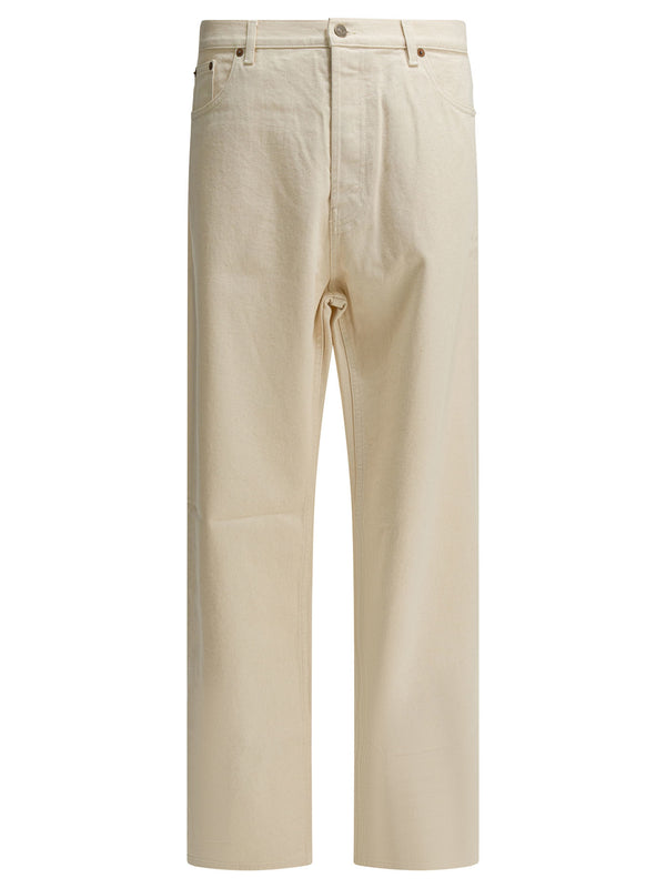 Straight-Leg Jeans White