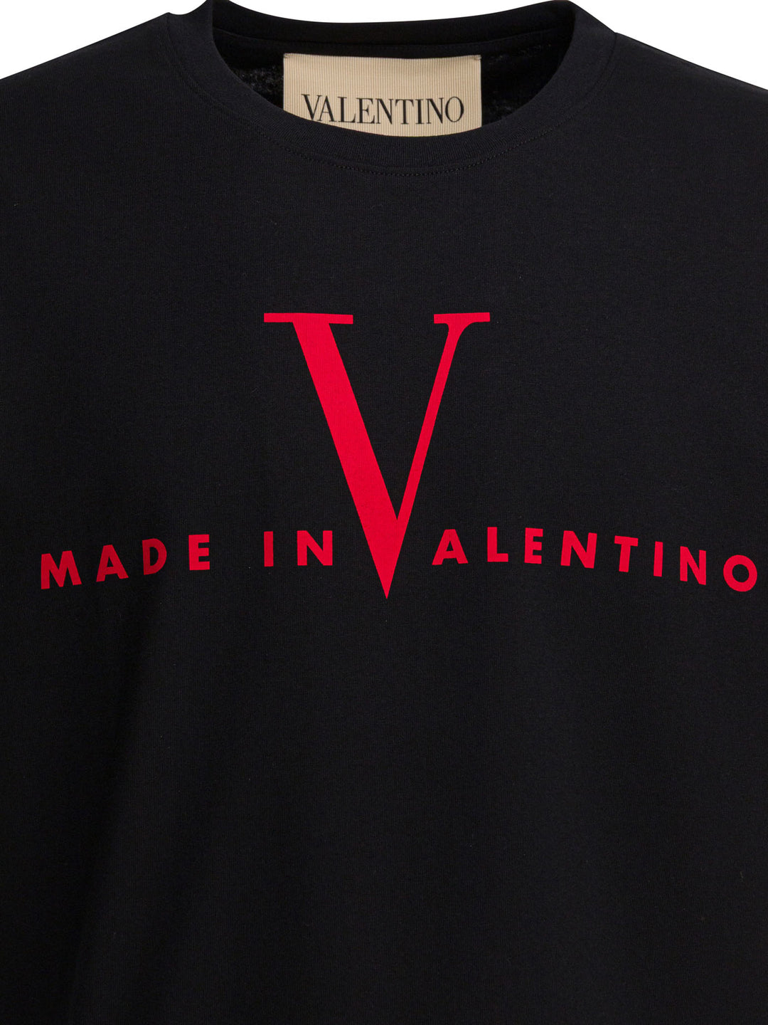 Valentino Made In Valentino T-shirts - Black | cf0784a5f8fc71f95641fe0acb9ea578351ec8e6